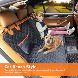 Benepaw Dog Car Seat Cover Waterproof Heavy Duty Scratch Proof Nonslip Durable Soft Pet Seat Cover Hammock for Cars Trucks Suvs