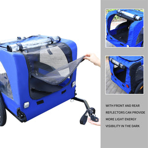 Pet Carrier Dog Bike Bicycle Trailer Stroller Jogging for Small & Large Dogs HOT