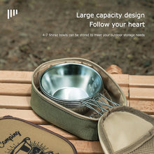 Load image into Gallery viewer, Camping Tableware Zipper Storage Bag Outdoor Portable Barbecue Sierra Cup Bowl Bag Oxford Cloth Holder Carrier Bags Organizer