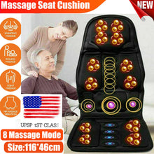 Load image into Gallery viewer, 8 Modes Full Body Massager Cushion Back Seat Chair Car Pad Heat Mat Home Office