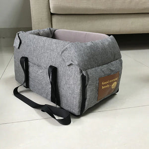 Medium Small Pet Safety Seat Control Console Pet Nest Portable Pet Dog Car Seat Car Armrest Box for Small Dog Cat Travel