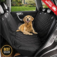 Load image into Gallery viewer, Seat Cover Rear Back Car Pet Dog Travel Waterproof Bench Protector Luxury -Black