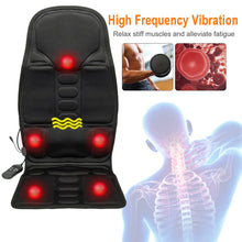 Load image into Gallery viewer, 8 Modes Full Body Massager Cushion Back Seat Chair Car Pad Heat Mat Home Office