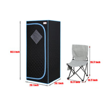 Load image into Gallery viewer, Portable Steam Sauna Tent Home Personal Sauna Room Full Body Spa 2.2L 1000W US