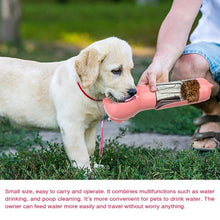 Load image into Gallery viewer, Portable Pet Dog Water Bottle Travel Outdoor Drinking Bowl Feeder Tray 300/500ML