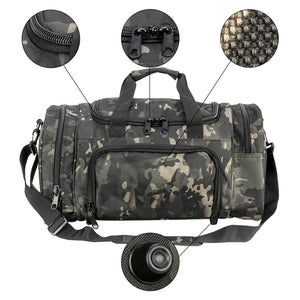 Military Tactical Travel Bag Men Outdoor Handbag Sports Luggage Bags Weekend Gym Hiking Trekking Bag with Shoes Compartment