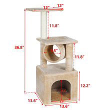 Load image into Gallery viewer, 36 Inch Cat Tree Tower Activity Center Large Playing House Condo for Rest&amp;Sleep