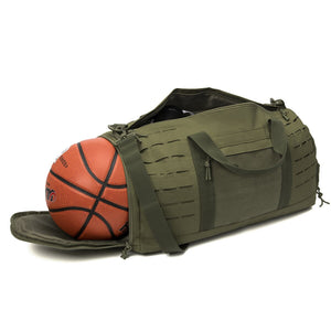 40L Sport Gym Bag Military Duffle Bag for Men Tactical Fitness Duffle Bag Travel Training Bag with Shoe Basketball Weekender Bag