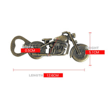 Load image into Gallery viewer, Zinc Alloy Motorcycle Bottle Opener Beer Gifts for Men Dad Boyfriend Husband Valentines Day Birthday Bikers Presents for Grandpa