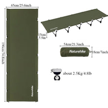 Load image into Gallery viewer, Naturehike Xjc05 Folding Bed Compact Ultralight Camping Bed Fishing Beach Travel Bed Outdoor Sleeping Cots Portable Camping Cot