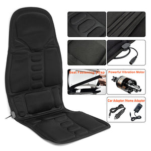 8 Modes Full Body Massager Cushion Back Seat Chair Car Pad Heat Mat Home Office