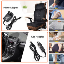 Load image into Gallery viewer, 8 Modes Full Body Massager Cushion Back Seat Chair Car Pad Heat Mat Home Office