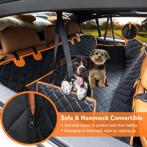 Benepaw Dog Car Seat Cover Waterproof Heavy Duty Scratch Proof Nonslip Durable Soft Pet Seat Cover Hammock for Cars Trucks Suvs