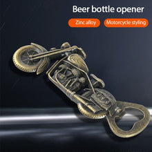 Load image into Gallery viewer, Zinc Alloy Motorcycle Bottle Opener Beer Gifts for Men Dad Boyfriend Husband Valentines Day Birthday Bikers Presents for Grandpa