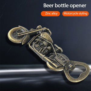 Zinc Alloy Motorcycle Bottle Opener Beer Gifts for Men Dad Boyfriend Husband Valentines Day Birthday Bikers Presents for Grandpa