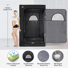 Load image into Gallery viewer, Full Size 1000W 2.6L Personal Steam Sauna Portable Heated Home Spa Detox Therapy