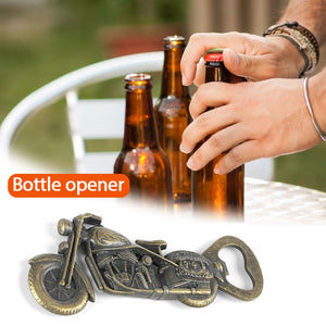 Zinc Alloy Motorcycle Bottle Opener Beer Gifts for Men Dad Boyfriend Husband Valentines Day Birthday Bikers Presents for Grandpa