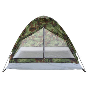 Camping Tent for 1-2 Person Single Layer Outdoor Portable Camouflage Travel Beach Tent Waterproof Ultralight Tent