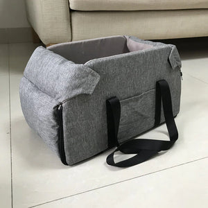 Medium Small Pet Safety Seat Control Console Pet Nest Portable Pet Dog Car Seat Car Armrest Box for Small Dog Cat Travel