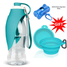 Load image into Gallery viewer, Portable Pet Water Bottle Dispenser Dog Cat Travel Drinking Feeder Tray Bowl US