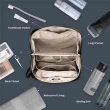 Load image into Gallery viewer, PGYTECH Polyester Men&#39;S Toiletry Bag Travel Toiletries Organizer Womans Make up Case Waterproof Hanging Dopp Kit for Bathroom