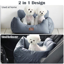 Load image into Gallery viewer, Puppy Car Seat Cover Sofa with Safe Belt Dog Seat Bag Basket Pet Travel Car Seats Cover for Small Medium Dogs Pet Carrier