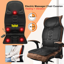 Load image into Gallery viewer, 8 Modes Full Body Massager Cushion Back Seat Chair Car Pad Heat Mat Home Office