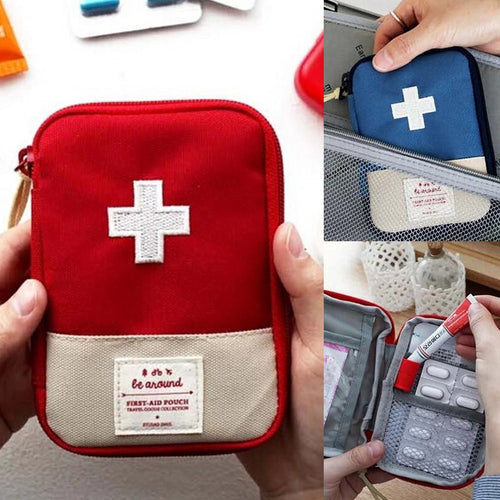 Hot Portable Travel First Aid Kits for Home Outdoor Sports Emergency Kit Emergency EVA Bag Emergency Blanket Storage Bag Pill